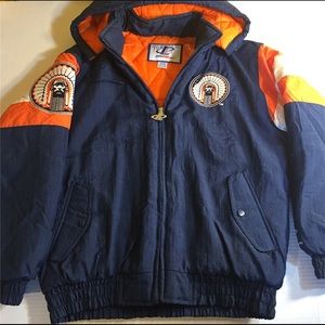 Vintage logo athletic fighting Illini coat Sz M